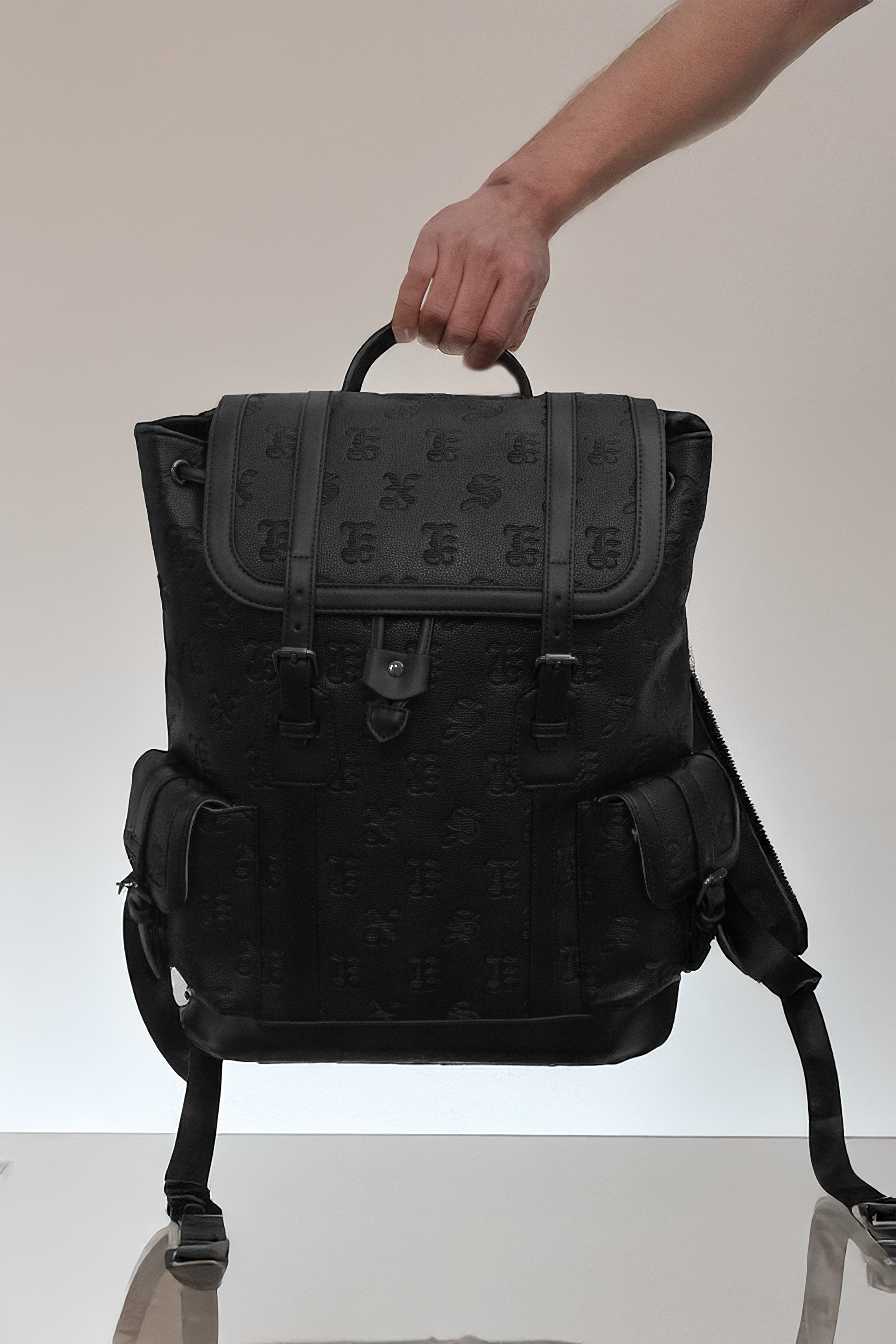 'S3X' Leather Backpack