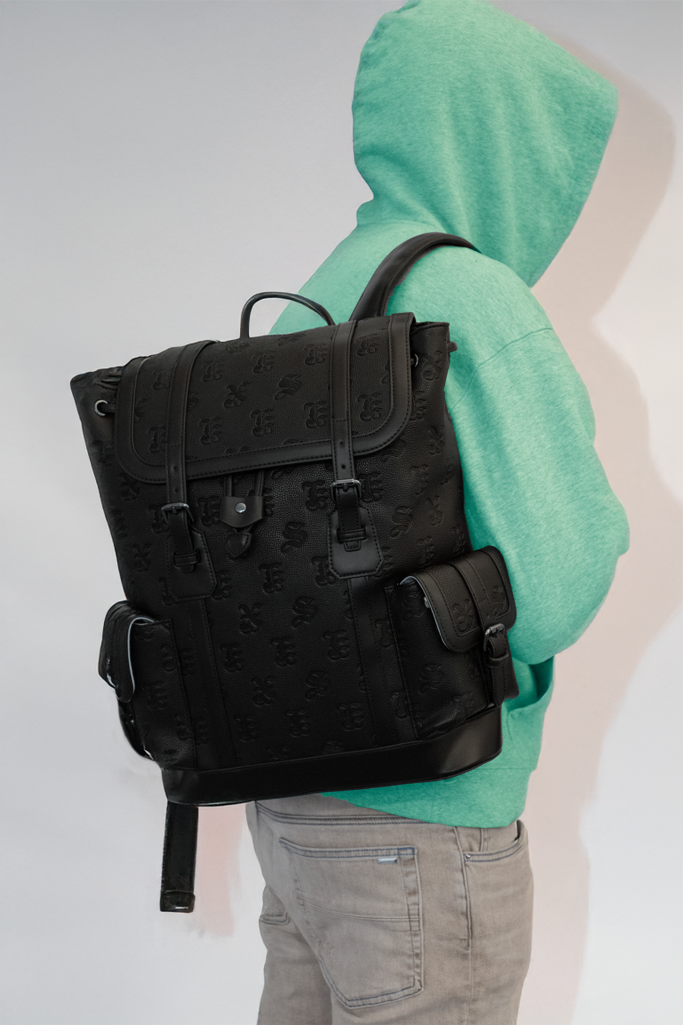 'S3X' Leather Backpack