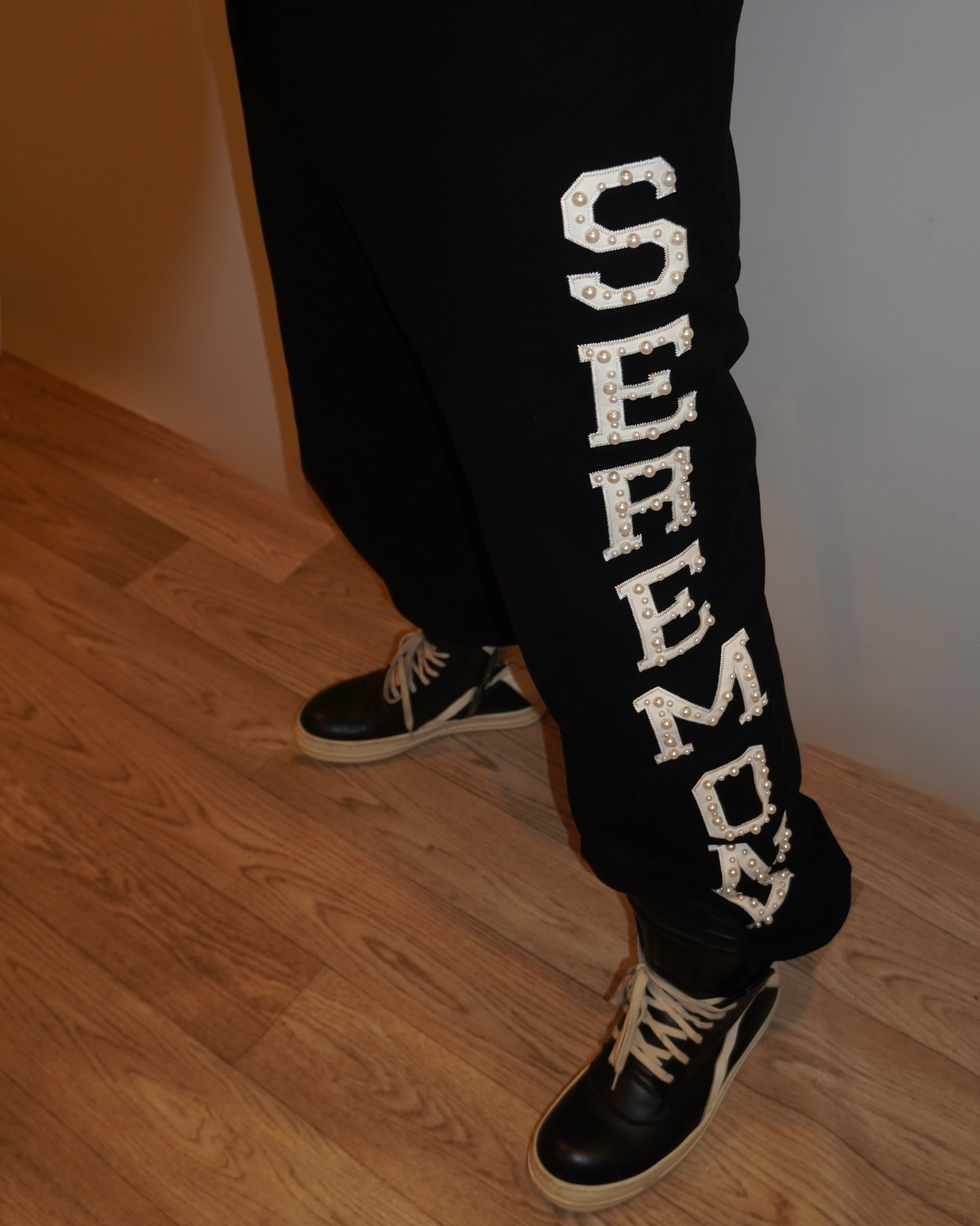 'Pearled' Sweatpants