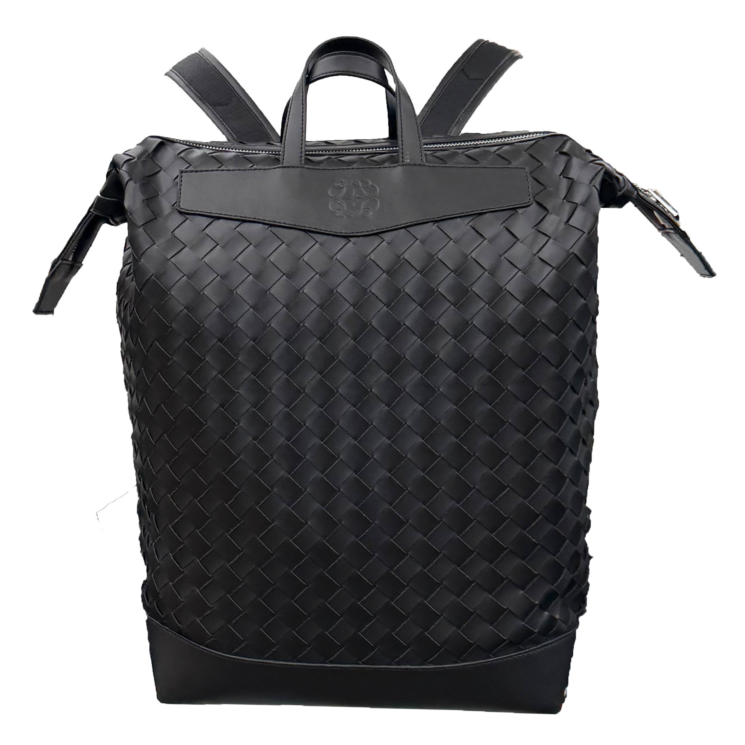 'Intercciato' Leather Backpack